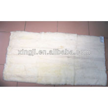 natural white color best quality rex rabbit plate